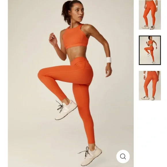 Beyond Yoga Orange Leggings - Picture 1 of 9